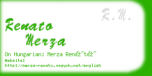 renato merza business card